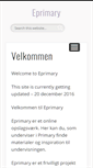 Mobile Screenshot of eprimary.dk