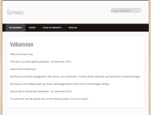 Tablet Screenshot of eprimary.dk